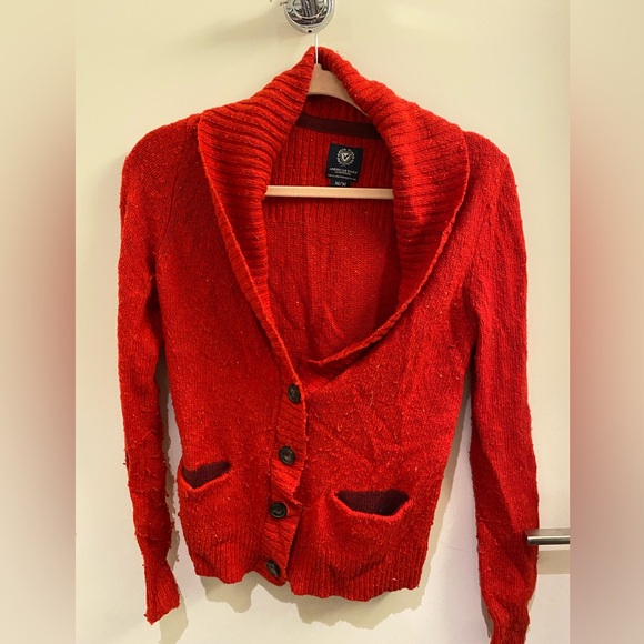 American eagle red knit sweater - Picture 1 of 3